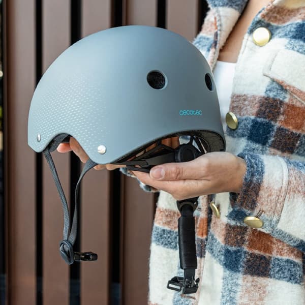 Cecotec Urban helmet for e-bikes and electric scooters, L-XL size (58-62 cm), grey colour. Approved for maximum safety.