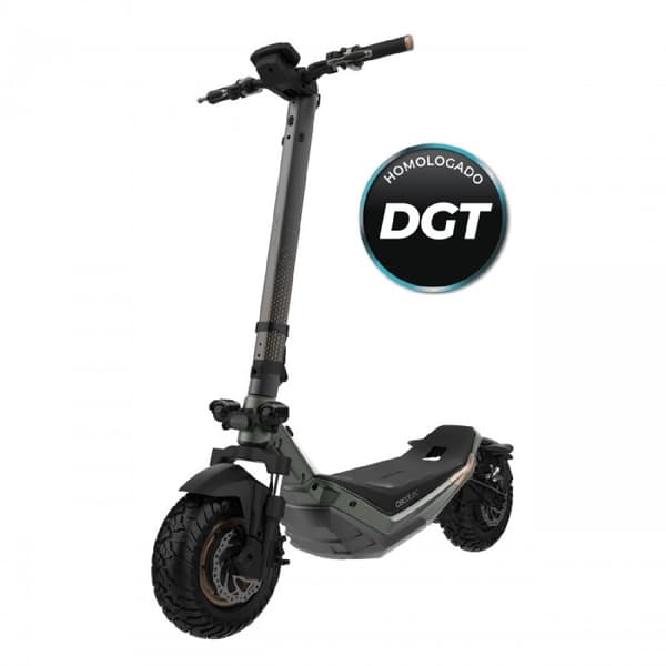 Cecotec Electric scooter with double 500 W + 500 W motor and 75 km range. 10.5" wheels and full suspension. It complies with all requirements of the