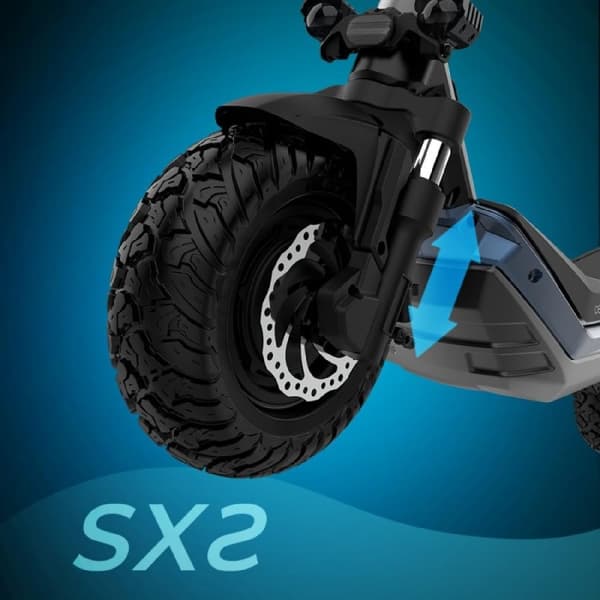 Cecotec Electric scooter with double 500 W + 500 W motor and 85 km range. 10.5" wheels and full suspension. It complies with all requirements of the