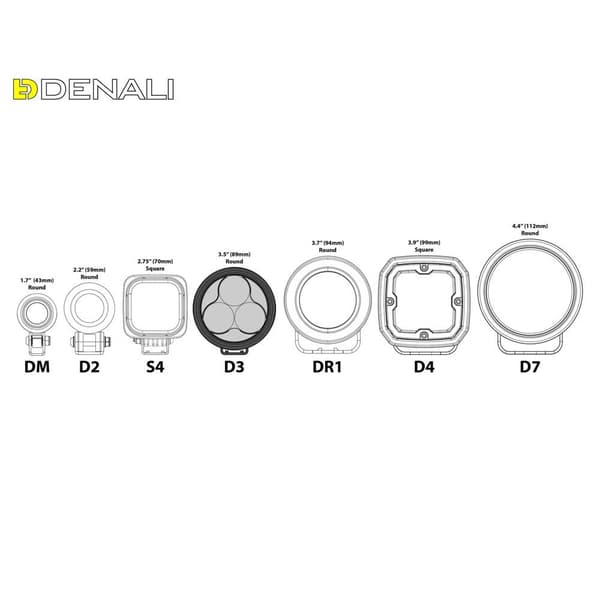 Denali Extraljus D3 Dnl.d3.050 Silver