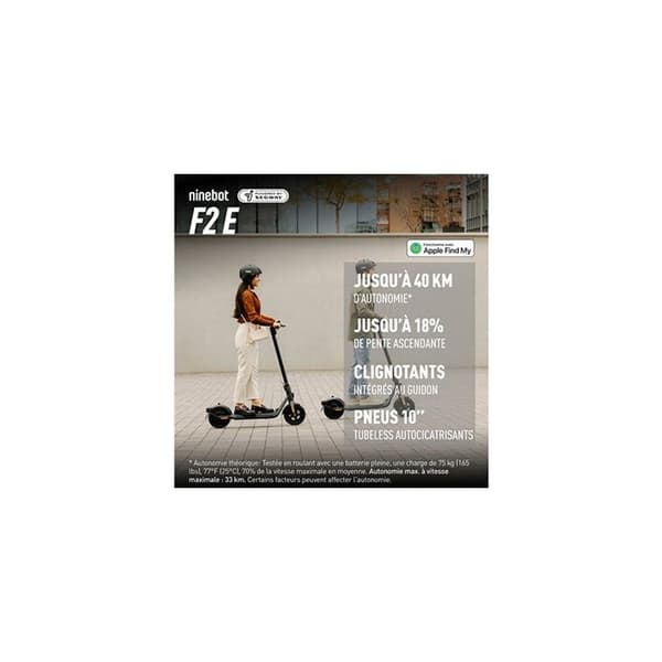 Ninebot F2 E elskoter som drivs av Segway