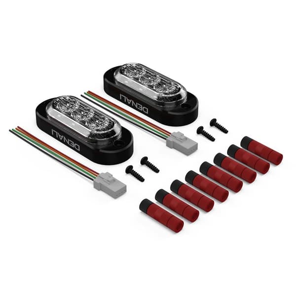 Denali Takavalot T3 Led Hopeinen