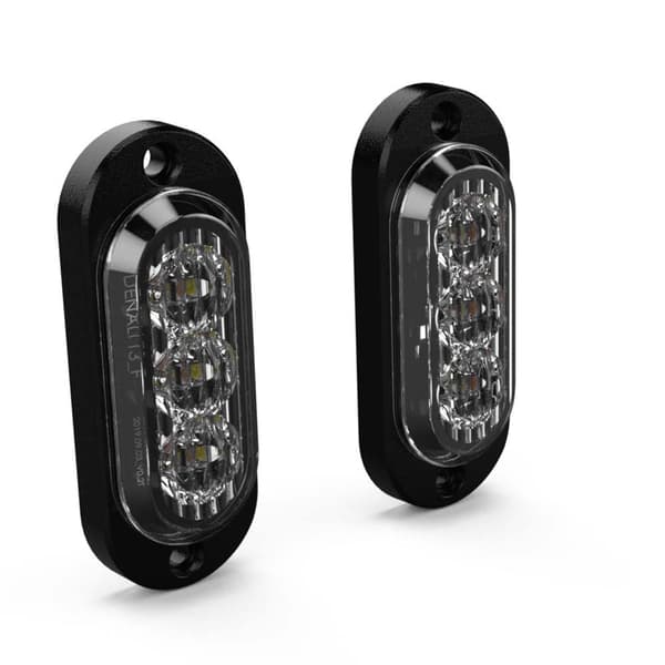 Denali Takavalot T3 Led Hopeinen