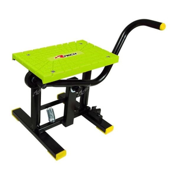 Rtech Foot Lift Bike Stand With Cross Tpu Plate Monteringsstativ Gul