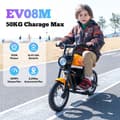 Miniatyrbild 2 av 4: EVERCROSS TECH elektrisk skoter för barn 3-12 år 16KM H 2 hastighetsnivåer, däck 12 Gift Blue
