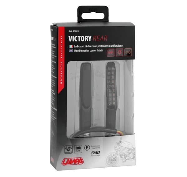 LED retningsstatus og bremselys 2stk 12V 91*15mm