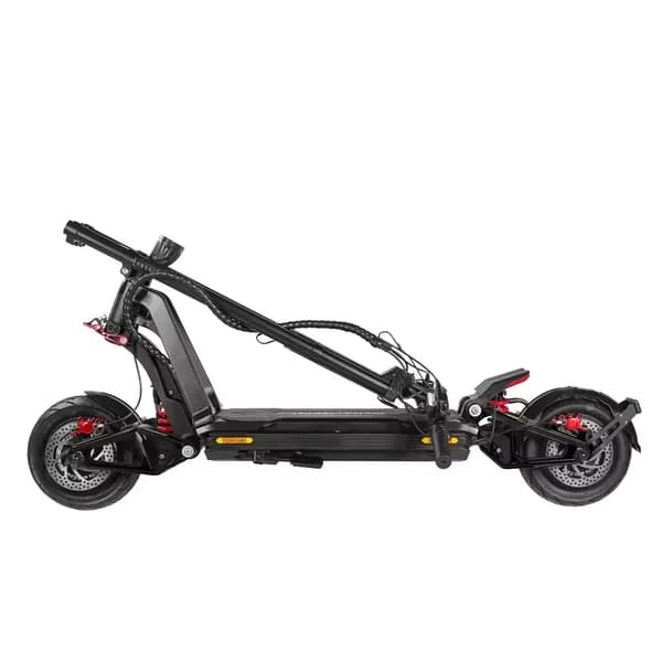 6000W-60V-35Ah 85-100 km/h hopfällbar elskoter, 149kg last unisex elsparkcykel, 100km maximal räckvidd