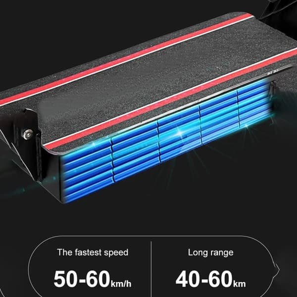 2500W-48V-20Ah 50-60km/h hopfällbar elektrisk skoter med LCD display, elskoter, elsparkcykel, 40-60 km räckvidd, 11" terrängdäck