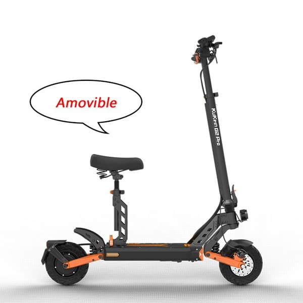 KUKIRIN G2 PRO - Hopfällbar elskoter - 9” vakuumdäck - 600W motor - 48v 15,6Ah batteri - 58KM räckvidd – Svart