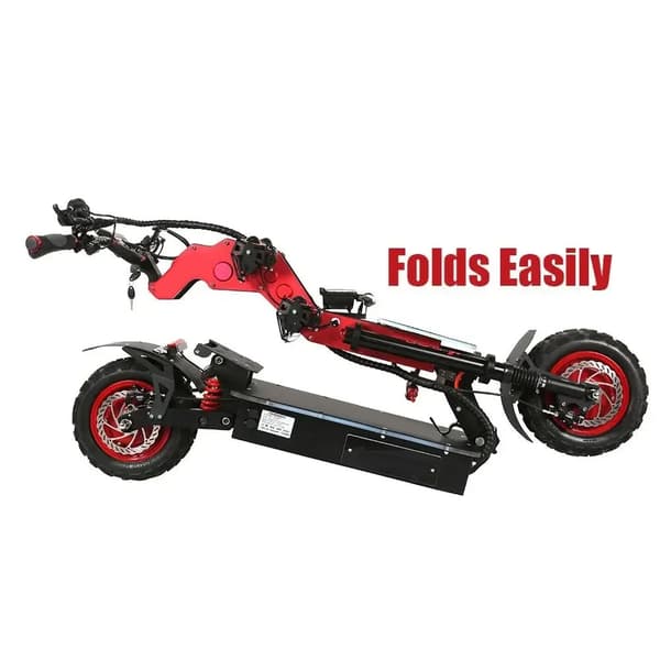 10000W-72V-40Ah 130km/h kraftfull vuxen elektrisk skoter, hopfällbar elsparkcykel, elskoter med dubbla motorer, 110km räckvidd