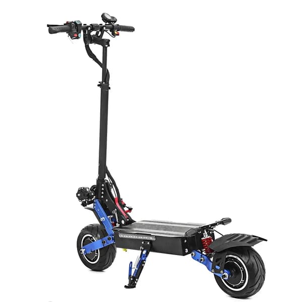 6000W-60V-38Ah 100km/h 135km räckvidd dubbelmotor vuxen elsparkcykel, elektrisk skoter, snabbfällbar design