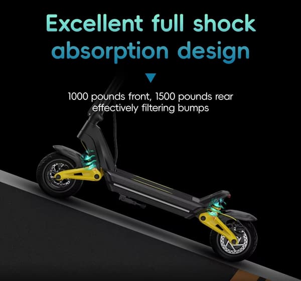 1800W-48V-20Ah hopfällbar elektrisk skoter med LCD display, 10" däck, 55-60 km/h hopfällbar elsparkcykel, elskoter