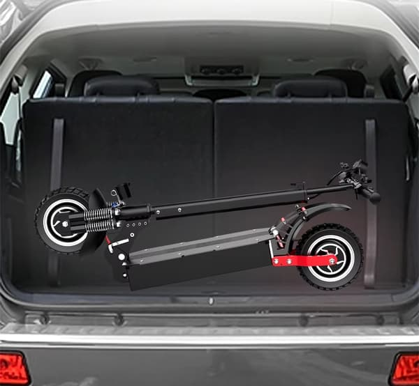2400W-48V-21Ah elektrisk skoter med dubbla motorer, hopfällbar elsparkcykel, elskoter, 60-70km/h, 50-70km räckvidd, 10 tums däck