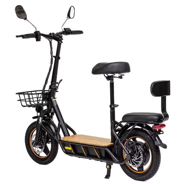 PEAK 800W-48V-26Ah elektrisk skoter med säte, hopfällbar elsparkcykel med 14" terrängdäck, 45km/h elskoter, 100km räckvidd