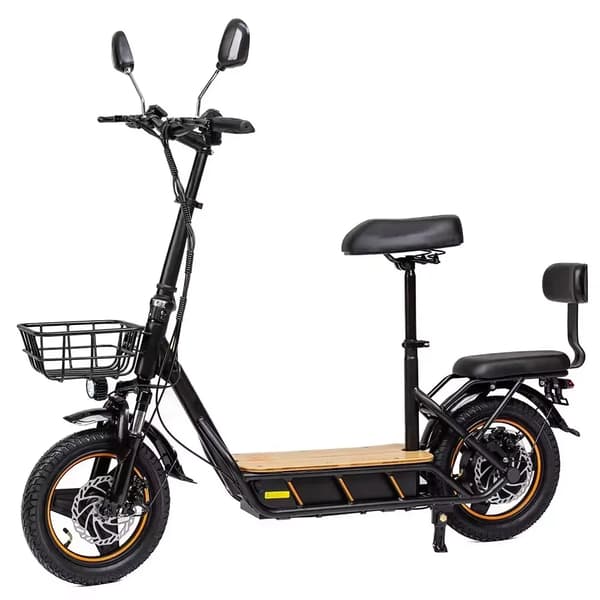 PEAK 800W-48V-26Ah elektrisk skoter med säte, hopfällbar elsparkcykel med 14" terrängdäck, 45km/h elskoter, 100km räckvidd