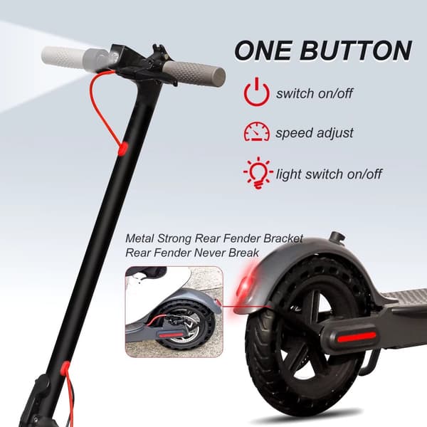 350W 36V 10,5Ah 31km/h elektrisk skoter med APP-kontroll, elsparkcykel med avancerat bromssystem, elskoter, 3 sekunders fällning