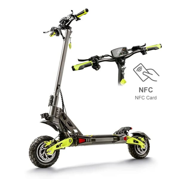 2200W 48V 20Ah 70km/h elskoter för vuxna med högpresterande dubbla motorer, dubbla LED-ljus, elsparkcykel, elskoter