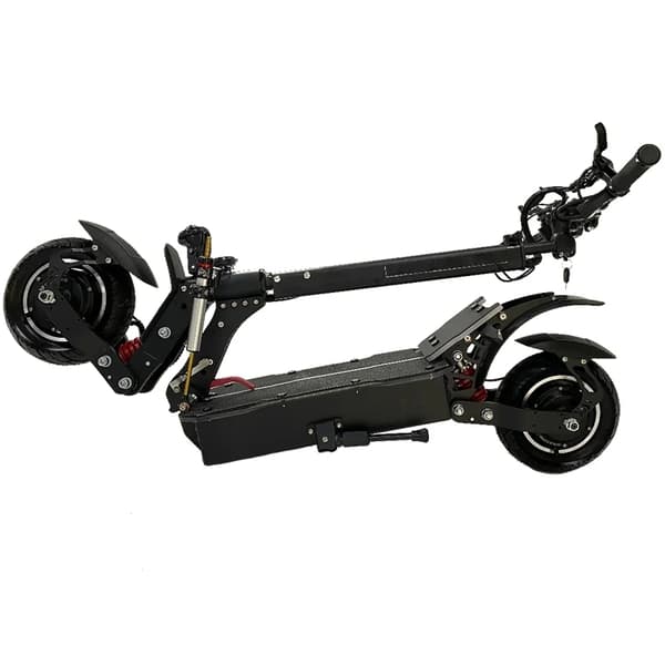 3800W-52V-38Ah 75km/h elektrisk skoter med dubbla borstlösa motorer, vuxen terräng elsparkcykel, hög effekt elskoter