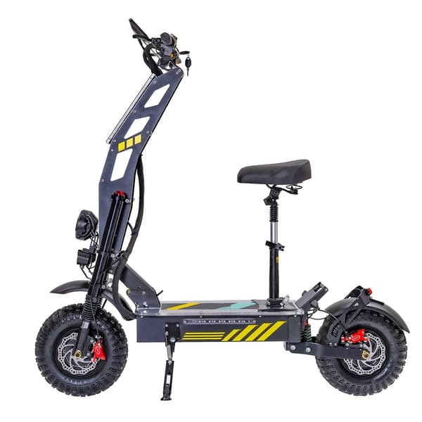 8000W-60V-40Ah offroad elskoter med 14-tums däck, 110km/h elsparkcykel med dubbla motorer, elskoter, hydraulisk broms