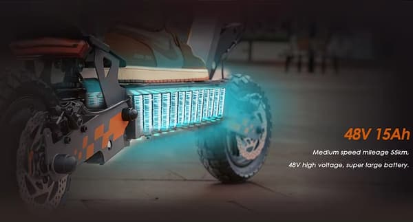 800W 48V 15Ah 45km/h hopfällbar elscooter med smart pekskärm, elektrisk skoter med 10" däck, elsparkcykel, 55km körsträcka