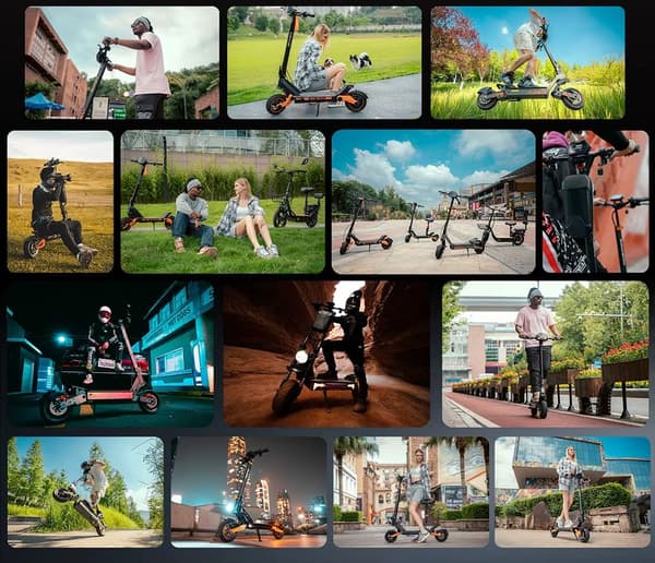 800W 48V 15Ah 45km/h hopfällbar elscooter med smart pekskärm, elektrisk skoter med 10" däck, elsparkcykel, 55km körsträcka