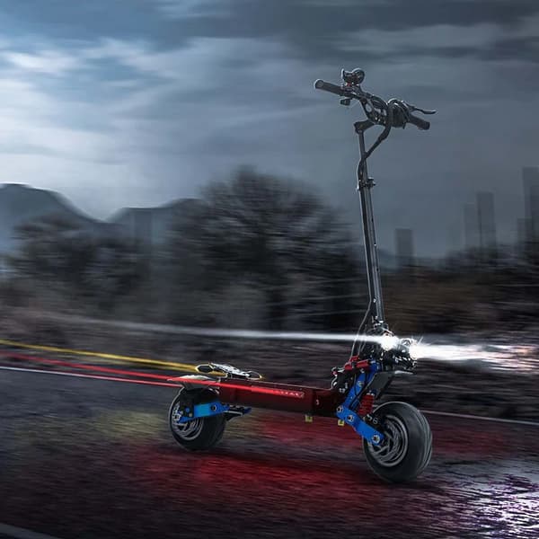 6000W-60V-38.4Ah snabb elektrisk skoter med dubbla motorer, 95km/h elsparkcykel med hydraulisk broms, elskoter för vuxna