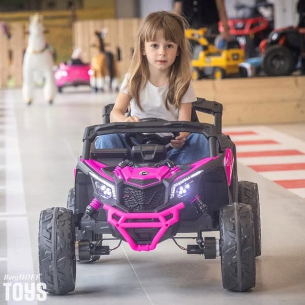 Elektrisk Buggy 12V - Can-Am Maverick R - 4x4 - 1 till 6 år - Rosa