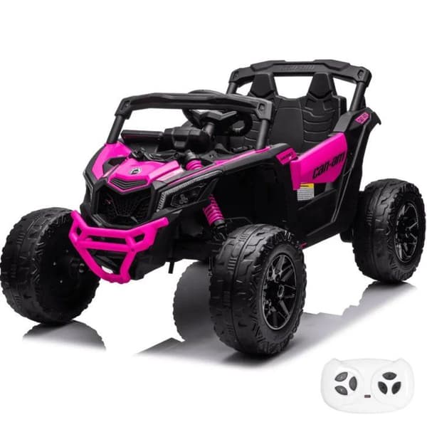 Elektrisk Buggy 12V - Can-Am Maverick R - 4x4 - 1 till 6 år - Rosa