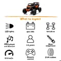 Miniatyrbild 6 av 6: Elbilsbuggy 12V - Can-Am Maverick R - 4x4 - 1 till 6 år - Orange