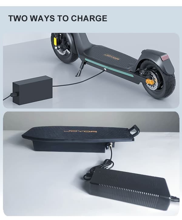 JOYOR C10 elektrisk scooter - 500W motor 48V10.4AH batteri 50KM rækkevidde skivebremser - sort