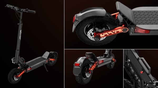 JOYOR S10-S-Z Elektrisk Scooter med Blinklys - 1000W Motorer*2 60V18AH Batteri 70KM Rækkevidde Skivebremser - Sort