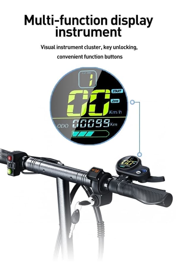 JOYOR Y6-S sähköskootteri - 500W moottori 48V18AH akun kantama 60KM levyjarrut - musta