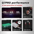 Miniatyrbillede 3 af 9: BOYUEDA - BOYUEDA Q7Pro 52V 19Ah 1600Wx2 10 tommer elektrisk scooter