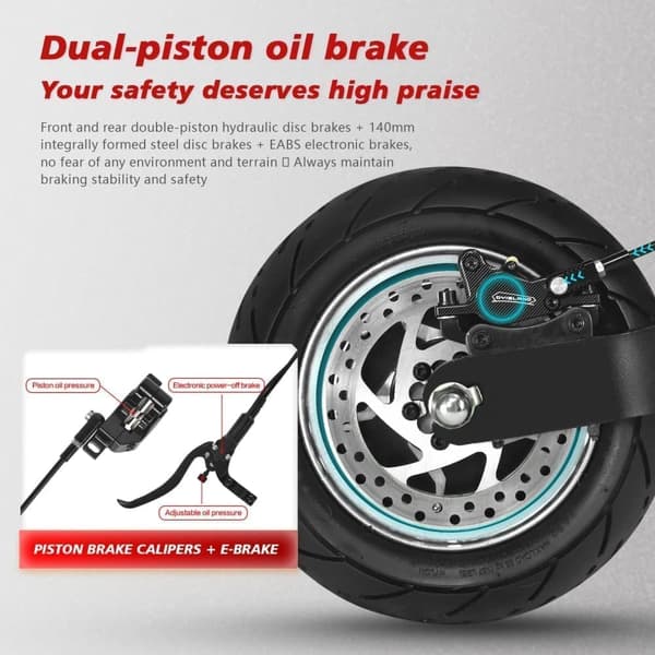 BOYUEDA - BOYUEDA Q7Pro 52V 19Ah 1600Wx2 10 tommer elektrisk scooter
