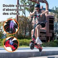 Miniatyrbild 5 av 6: Fällbar El-scooter för vuxna - RCB TECH RE24 - 10" solida däck - 800W - Kraftfullt batteri 48V, 15.6Ah - APP