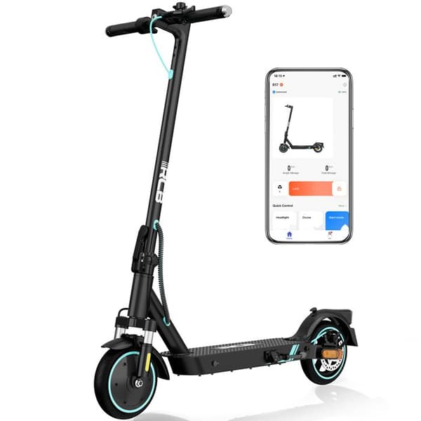 RCB R17 hopfällbar elektrisk skoter för vuxna - 8,5" däck - 350W motor - LCD-skärm - Dubbel broms och stötdämpare - APP