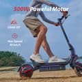 Miniatyrbillede 6 af 11: iScooter W8 9,3 tommer elektrisk scooter - 500W motor, 30-40 km rækkevidde, dobbelt affjedring, APP-forbindelse, sort
