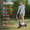 Miniatyrbillede 9 af 11: iScooter W8 9,3 tommer elektrisk scooter - 500W motor, 30-40 km rækkevidde, dobbelt affjedring, APP-forbindelse, sort