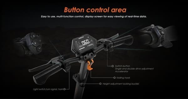 KUKIRIN G2 Master elektrisk scooter 70 km rækkevidde og 60 km/t maks. hastighed, 10 '' terrængående dæk, 2000W dobbeltmotor aluminium foldescooter