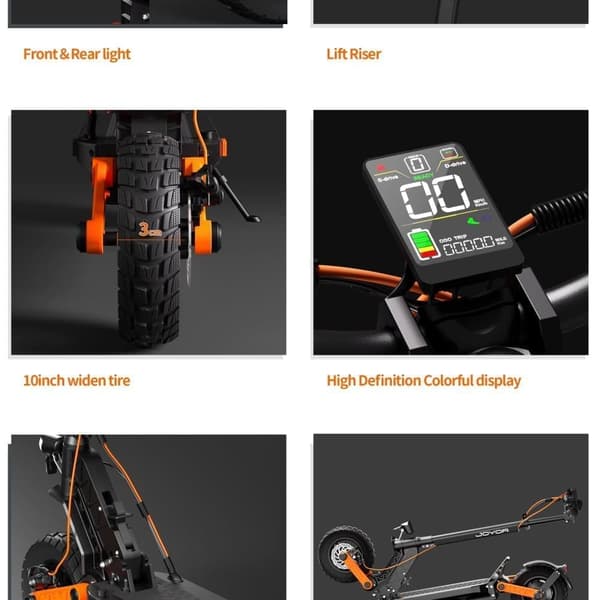 JOYOR S5PRO elektrisk scooter 48V26AH batteri, 500W motor, dobbelte støddæmpere, foldbar escooter