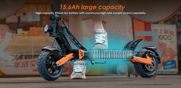 KUKIRIN G2 Pro 8,5-tommer terrængående scooter med sæde - 600W motor, 48V15.6Ah batteri, justerbar højde