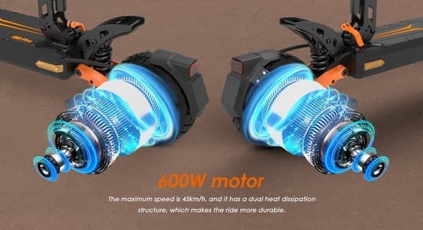 KUKIRIN G2 Pro 8,5-tommer terrængående scooter med sæde - 600W motor, 48V15.6Ah batteri, justerbar højde