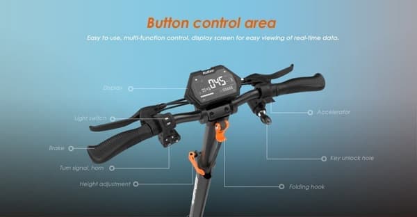 KUKIRIN G2 Pro 8,5-tommer terrængående scooter med sæde - 600W motor, 48V15.6Ah batteri, justerbar højde