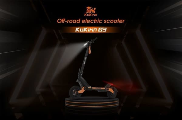 KuKirin G3 10-Tommer Off-Road Scooter med Touch-skærm - 1200W Motor, 52V18Ah Batteri