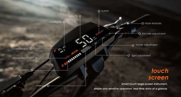 KuKirin G3 10-Tommer Off-Road Scooter med Touch-skærm - 1200W Motor, 52V18Ah Batteri