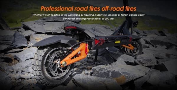 KuKirin G3 Pro kaksimoottorinen sähköskootteri: 2400W teho, 65km/h, 80km kantama, 10" maastorenkaat ja nopeasti irrotettava akku