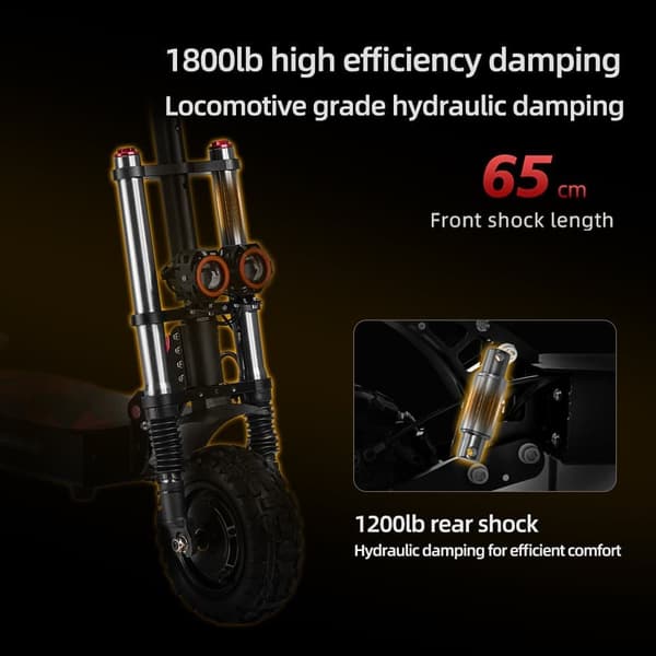 BOYUEDA S3-11 Off-Road Beast E-Scooter – 85 km/t hastighed, 120 km rækkevidde, dobbelte 3.000 W motorer og 11" dæk til ekstremt terræn