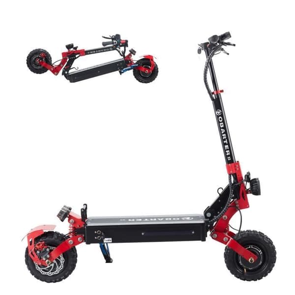 OBARTER X3 Dubbelmotor 2400W Elskoter för vuxna - Svart