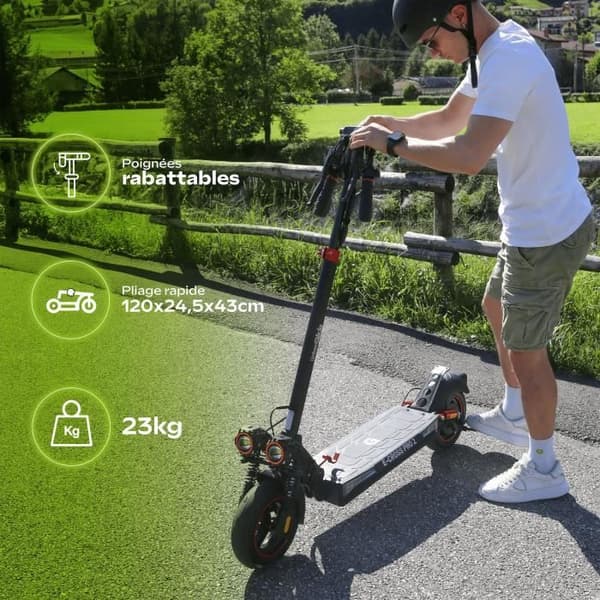 Terräng el-scooter - URBANGLIDE - ECROSS PRO 2 - 10" - 48V - 800 W - 13Ah - Räckvidd 50KM