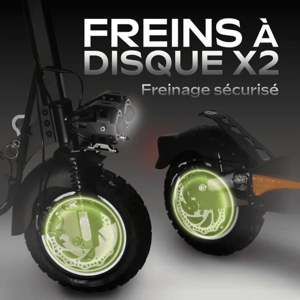 Terräng el-scooter - URBANGLIDE - ECROSS PRO 2 - 10" - 48V - 800 W - 13Ah - Räckvidd 50KM